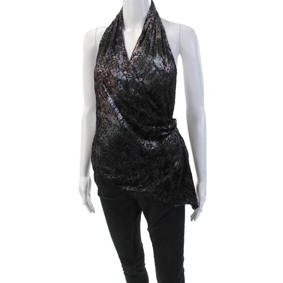 Zara Tops - Zara Womens Black Leopard Sleeveless Tank Poly Spandex Blend Fall Size S